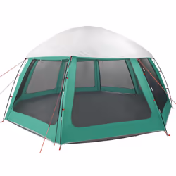 vidaXL Pool Tent with Removable Fly & Mesh Walls Sea Green 510x510 cm - sea green, 510 x 510 cm - Additional view 5