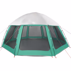 vidaXL Pool Tent with Removable Fly & Mesh Walls Sea Green 510x510 cm - sea green, 510 x 510 cm - Additional view 6