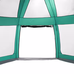 vidaXL Pool Tent with Removable Fly & Mesh Walls Sea Green 510x510 cm - sea green, 510 x 510 cm - Additional view 8