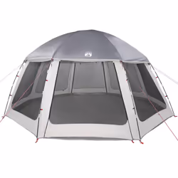 vidaXL Pool Tent with Removable Fly & Mesh Walls Sea Green 510x510 cm - grey, 510 x 510 cm - Additional view 4