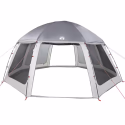 vidaXL Pool Tent with Removable Fly & Mesh Walls Sea Green 510x510 cm - grey, 510 x 510 cm - Additional view 9