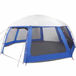 vidaXL Pool Tent with Removable Fly & Mesh Walls Sea Green 510x510 cm - azure blue, 612 x 612 cm - Additional view 4