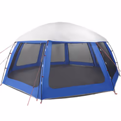 vidaXL Pool Tent with Removable Fly & Mesh Walls Sea Green 510x510 cm - azure blue, 612 x 612 cm - Additional view 9