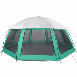 vidaXL Pool Tent with Removable Fly & Mesh Walls Sea Green 510x510 cm - sea green, 612 x 612 cm - Additional view 5