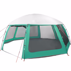 vidaXL Pool Tent with Removable Fly & Mesh Walls Sea Green 510x510 cm - sea green, 612 x 612 cm - Additional view 7