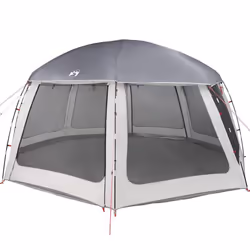 vidaXL Pool Tent with Removable Fly & Mesh Walls Sea Green 510x510 cm - grey, 612 x 612 cm