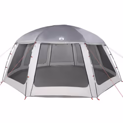 vidaXL Pool Tent with Removable Fly & Mesh Walls Sea Green 510x510 cm - grey, 612 x 612 cm - Additional view 4