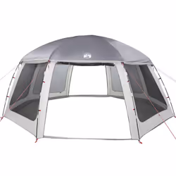 vidaXL Pool Tent with Removable Fly & Mesh Walls Sea Green 510x510 cm - grey, 612 x 612 cm - Additional view 7