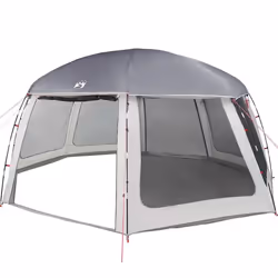 vidaXL Pool Tent with Removable Fly & Mesh Walls Sea Green 510x510 cm - grey, 612 x 612 cm - Additional view 8