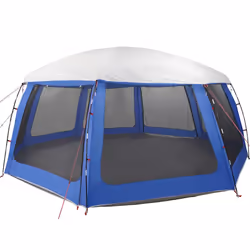 vidaXL Pool Tent with Removable Fly & Mesh Walls Sea Green 510x510 cm - azure blue, 690 x 690 cm
