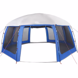 vidaXL Pool Tent with Removable Fly & Mesh Walls Sea Green 510x510 cm - azure blue, 690 x 690 cm - Additional view 4