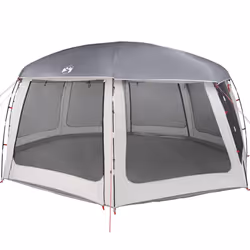 vidaXL Pool Tent with Removable Fly & Mesh Walls Sea Green 510x510 cm - grey, 690 x 690 cm
