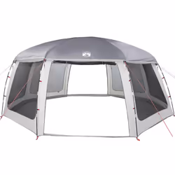 vidaXL Pool Tent with Removable Fly & Mesh Walls Sea Green 510x510 cm - grey, 690 x 690 cm - Additional view 8