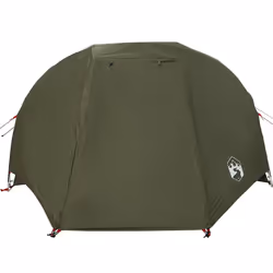 vidaXL Fishing Tent 5-Person Olive Green Waterproof tent fishing shelter - olive green, 312 x 216 x 114 cm - Additional view 4