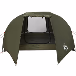 vidaXL Fishing Tent 5-Person Olive Green Waterproof tent fishing shelter - olive green, 312 x 216 x 114 cm - Additional view 6