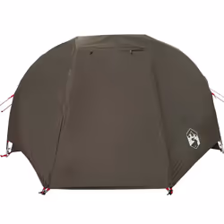 vidaXL Fishing Tent 5-Person Olive Green Waterproof tent fishing shelter - brown, 312 x 216 x 114 cm - Additional view 4