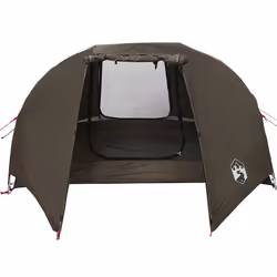 vidaXL Fishing Tent 5-Person Olive Green Waterproof tent fishing shelter - brown, 312 x 216 x 114 cm - Additional view 6