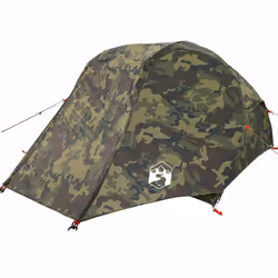 vidaXL Fishing Tent 5-Person Olive Green Waterproof tent fishing shelter - camouflage, 312 x 216 x 114 cm