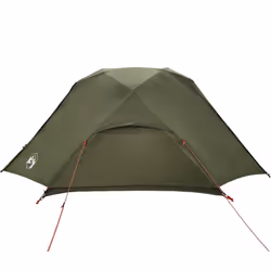vidaXL Fishing Tent 5-Person Olive Green Waterproof tent fishing shelter - olive green, 490 x 330 x 185 cm - Additional view 5