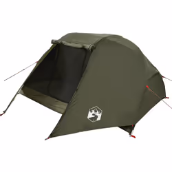 vidaXL Fishing Tent 5-Person Olive Green Waterproof tent fishing shelter - olive green, 490 x 330 x 185 cm - Additional view 7