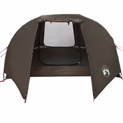 vidaXL Fishing Tent 5-Person Olive Green Waterproof tent fishing shelter - brown, 490 x 330 x 185 cm - Additional view 6