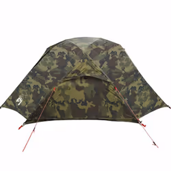 vidaXL Fishing Tent 5-Person Olive Green Waterproof tent fishing shelter - camouflage, 490 x 330 x 185 cm - Additional view 5