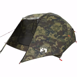 vidaXL Fishing Tent 5-Person Olive Green Waterproof tent fishing shelter - camouflage, 490 x 330 x 185 cm - Additional view 7