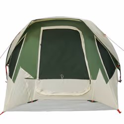 vidaXL Camping Tent Cabin 4-Person Green Waterproof tent camping shelter - green, 298 x 158 x 132 cm - Additional view 4