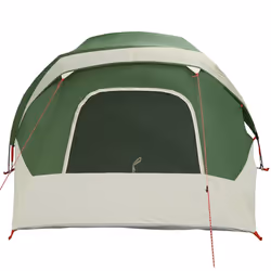 vidaXL Camping Tent Cabin 4-Person Green Waterproof tent camping shelter - green, 298 x 158 x 132 cm - Additional view 6