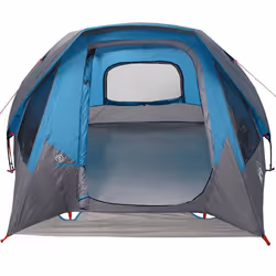 vidaXL Camping Tent Cabin 4-Person Green Waterproof tent camping shelter - blue, 298 x 158 x 132 cm - Additional view 7