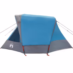 vidaXL Camping Tent Cabin 4-Person Green Waterproof tent camping shelter - blue, 360 x 200 x 182 cm - Additional view 5