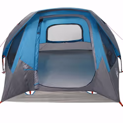 vidaXL Camping Tent Cabin 4-Person Green Waterproof tent camping shelter - blue, 360 x 200 x 182 cm - Additional view 7