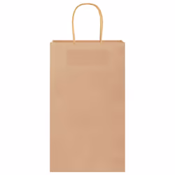 vidaXL Paper Bags 250 pcs with Handles Brown 21x11x36 cm Paper Grocery Bag - brown, 21 x 11 x 36 cm