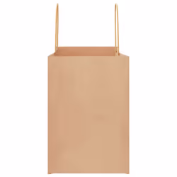 vidaXL Paper Bags 250 pcs with Handles Brown 21x11x36 cm Paper Grocery Bag - brown, 32 x 17 x 25 cm