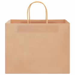 vidaXL Paper Bags 250 pcs with Handles Brown 21x11x36 cm Paper Grocery Bag - brown, 32 x 22 x 24 cm
