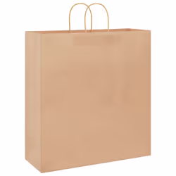 vidaXL Paper Bags 250 pcs with Handles Brown 21x11x36 cm Paper Grocery Bag - brown, 45 x 17 x 48 cm