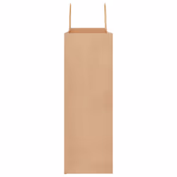 vidaXL Paper Bags 250 pcs with Handles Brown 21x11x36 cm Paper Grocery Bag - brown, 45 x 17 x 48 cm