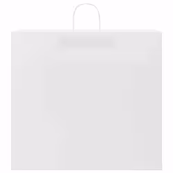 vidaXL Paper Bags 250 pcs with Handles Brown 21x11x36 cm Paper Grocery Bag - white, 54 x 15 x 49 cm - Additional view 3