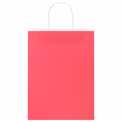 vidaXL Paper Bags 50 pcs with Handles Brown 15x8x21 cm Grocery Paper Gift Bag - pink, 26 x 12 x 35 cm - Additional view 5