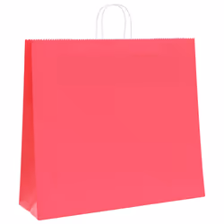 vidaXL Paper Bags 50 pcs with Handles Brown 15x8x21 cm Grocery Paper Gift Bag - pink, 54 x 15 x 49 cm - Additional view 2
