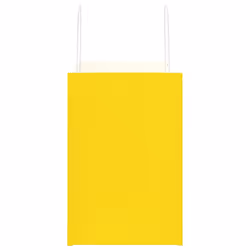 vidaXL Paper Bags 250 pcs with Handles Brown 21x11x36 cm Paper Grocery Bag - yellow, 26 x 17 x 25 cm - Additional view 5