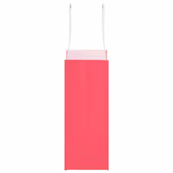 vidaXL Paper Bags 250 pcs with Handles White 21x11x28 cm Paper Grocery Bag - pink, 15 x 8 x 21 cm/ 250 pcs - Additional view 5