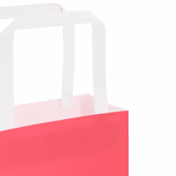 vidaXL Paper Bags 250 pcs with Handles White 21x11x28 cm Paper Grocery Bag - pink, 15 x 8 x 21 cm/ 250 pcs - Additional view 9