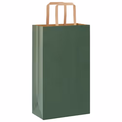 vidaXL Paper Bags 50 pcs with Handles White 54x15x49 cm Paper Grocery Bag - green, 21 x 11 x 36 cm