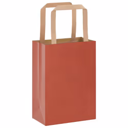 vidaXL Paper Bags 250 pcs with Handles White 21x11x28 cm Paper Grocery Bag - red, 15 x 8 x 21 cm/ 50 pcs