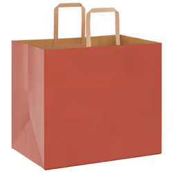 vidaXL Paper Bags 50 pcs with Handles White 54x15x49 cm Paper Grocery Bag - red, 32 x 22 x 28 cm