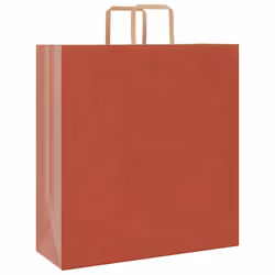 vidaXL Paper Bags 50 pcs with Handles White 54x15x49 cm Paper Grocery Bag - red, 45 x 17 x 48 cm