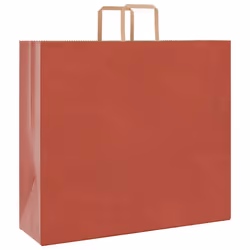 vidaXL Paper Bags 250 pcs with Handles White 21x11x28 cm Paper Grocery Bag - red, 54 x 15 x 49 cm/ 250 pcs