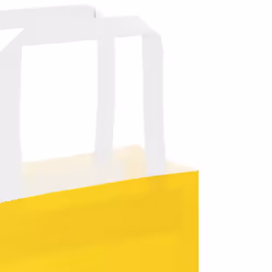 vidaXL Paper Bags 250 pcs with Handles White 21x11x28 cm Paper Grocery Bag - yellow, 15 x 8 x 21 cm/ 250 pcs - Additional view 9