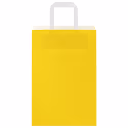 vidaXL Paper Bags 250 pcs with Handles Blue 32x22x28 cm Paper Grocery Bag - yellow, 21 x 11 x 31 cm/ 250 pcs - Additional view 4